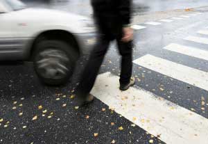 car accident hit pedestrian crossing lawsuit lawyers