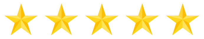 5 gold stars for reviews